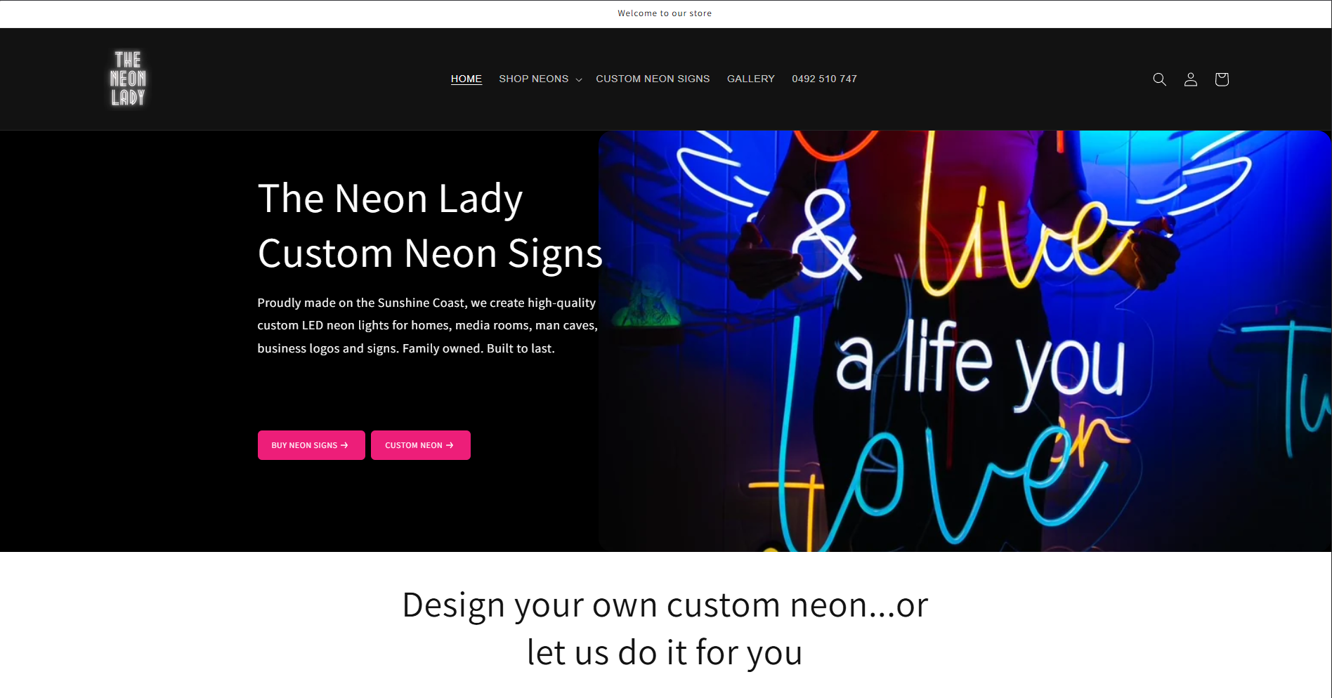 Portfolio Image for The Neon Lady